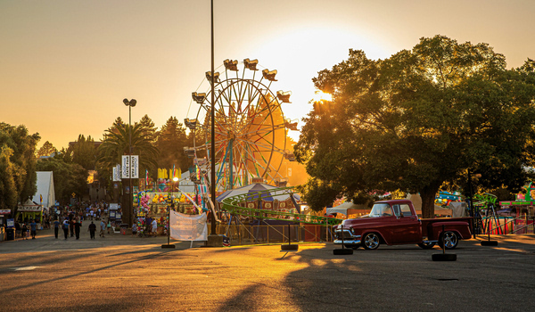 Photo of local carnival in Macon's older district